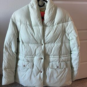 J. Crew Women's Light Mint Puffer Jacket